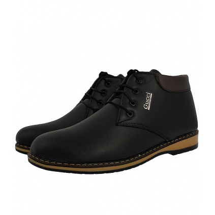 نیم بوت بندی مردانه طرح Gucci