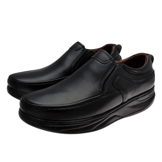 کفش چرم پاشنه پهن کشی مردانه