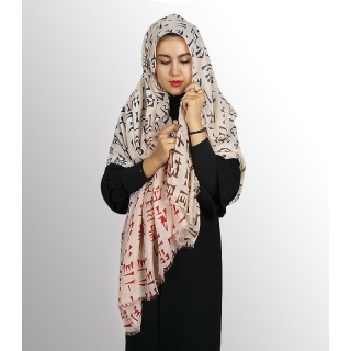 شال نخی طرح دار زنانه