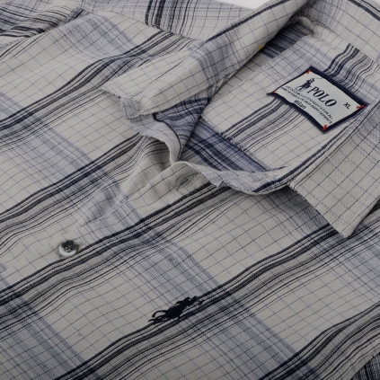 پيراهن آستين کوتاه چهارخانه مردانه