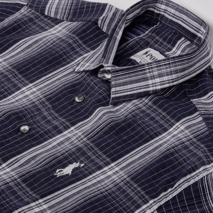 پيراهن آستين کوتاه چهارخانه مردانه