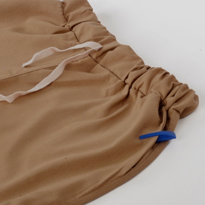 شلوارک لینن کمر کش