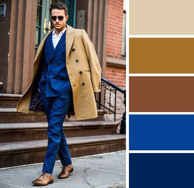 آبی روشن و بژ رنگی مناسب برای در جمع بودن