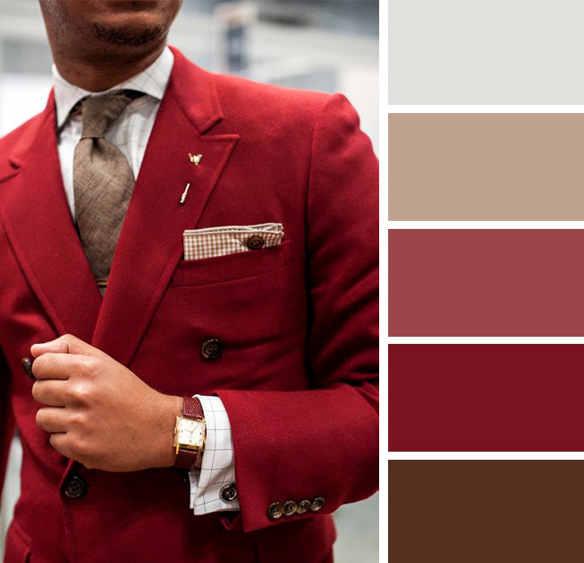 یک کت تک (منحصرا) با رنگ قرمز پر رنگ می تواند خاص و قابل توجه باشد
