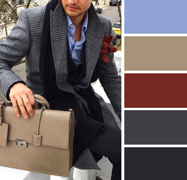 ست کلاسیک دیگر: خاکستری، بژ و آبی روشن