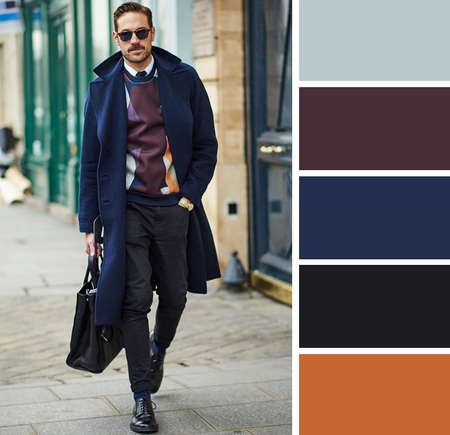 پالت رنگ برای لباس مردانه