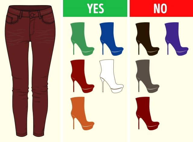 ست کردن کفش با شلوار قهوه ای تیره